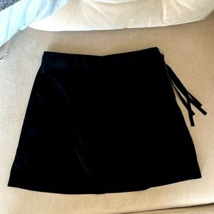 Zara Suede Mini Skirt - Black